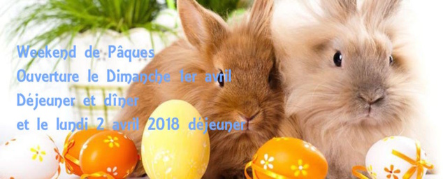  Weekend de Pâques , Le Lamparo sera ouvert le Dimanche 1er Avril déjeuner et dîner , et le Lundi 02 Avril pour le déjeuner. 