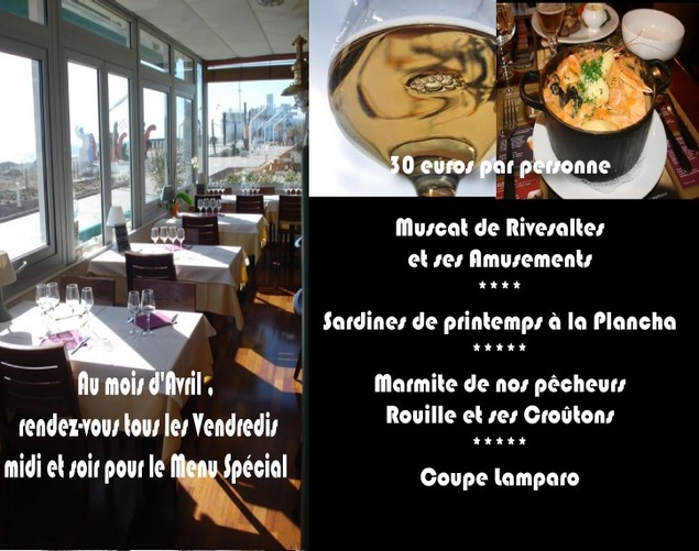Tous les Vendredis du mois d'Avril, Découvrez notre menu spécial Tous les Vendredis du mois d'Avril, Découvrez notre menu spécial