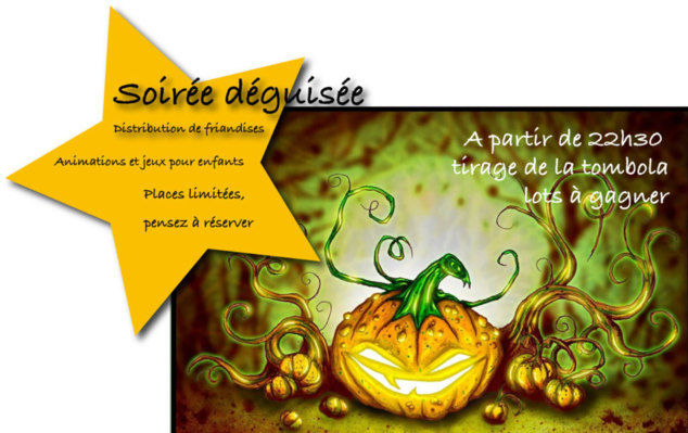 27 octobre ! Soirée déguisée Halloween ... 27 octobre ! Soirée déguisée Halloween ...