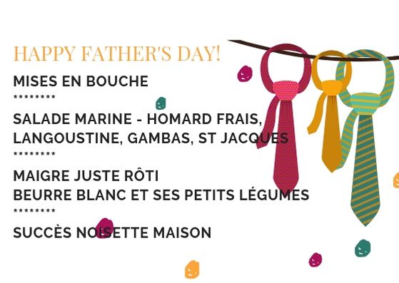 Dimanche, c'est la Fête des Pères ! Dimanche, c'est la Fête des Pères !